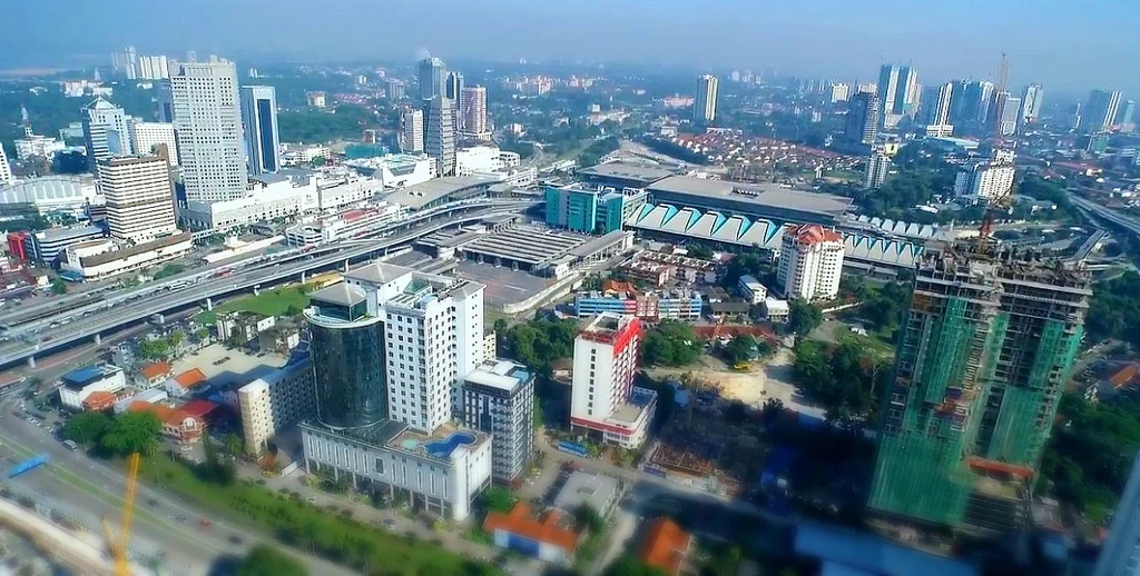 新山城市俯瞰景观